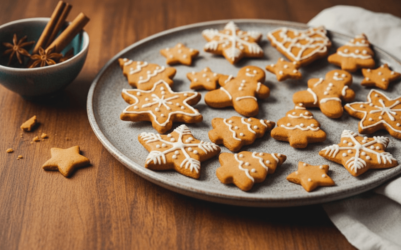 Kalėdiniai sausainiai su glajumi