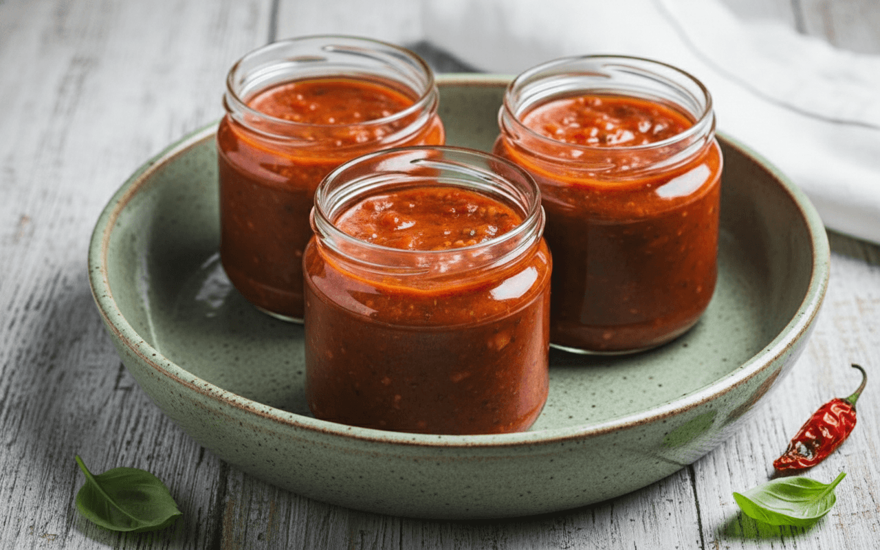 Namų gamybos pomidorų padažas žiemai