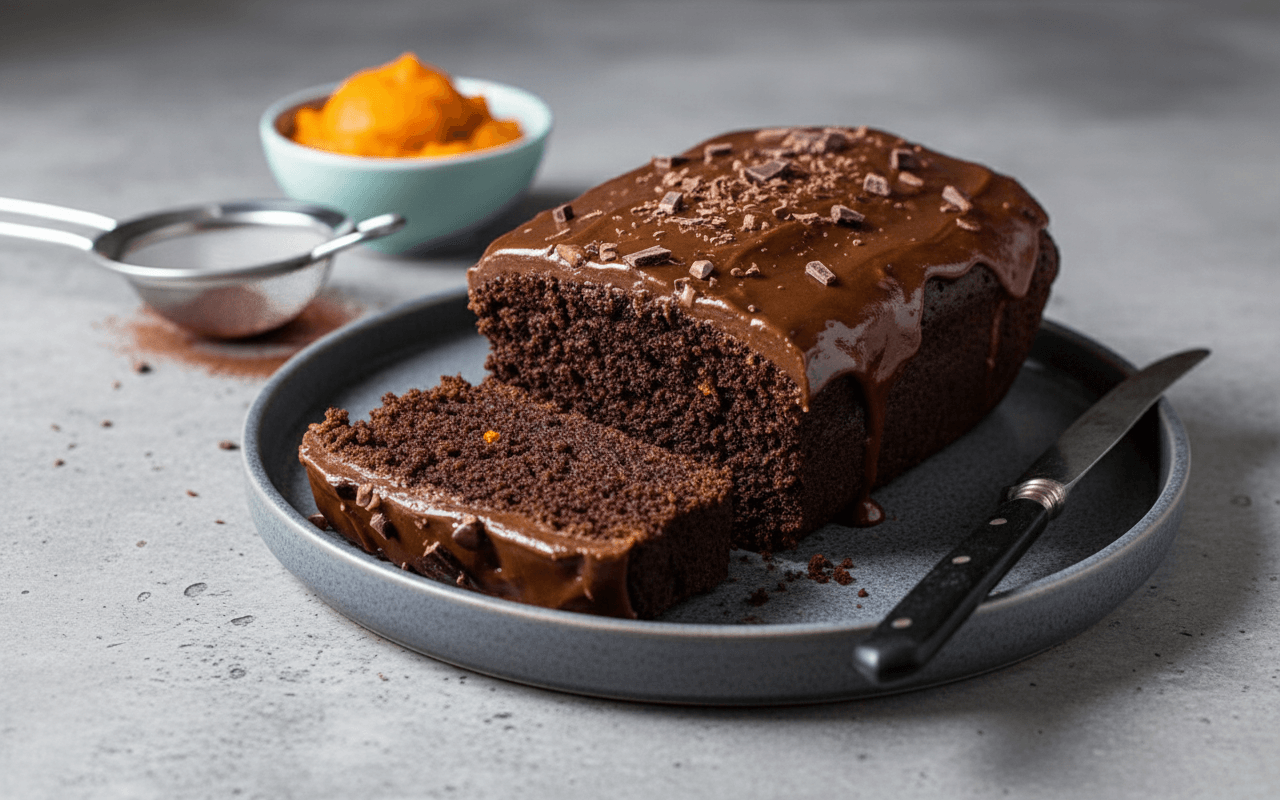 Sodrus šokoladinis pyragas su moliūgu