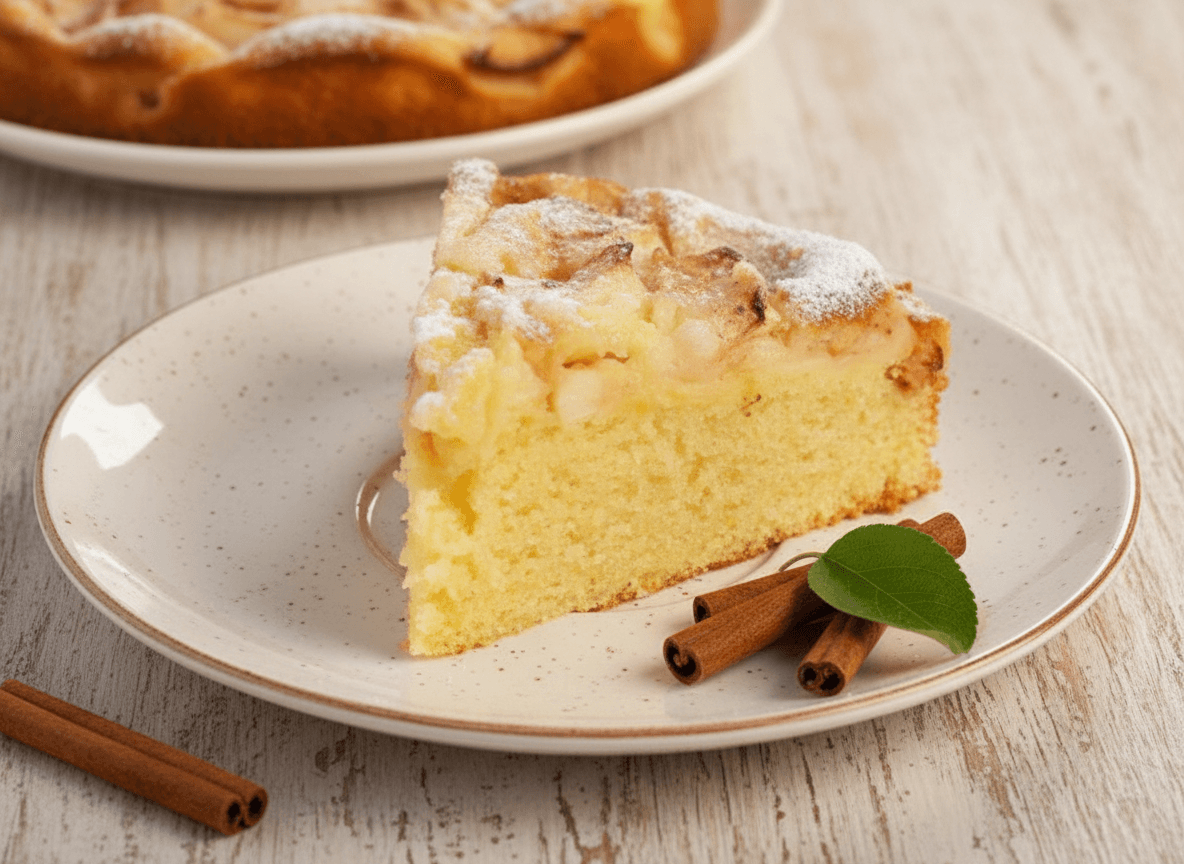 Purus obuolių pyragas su cinamonu