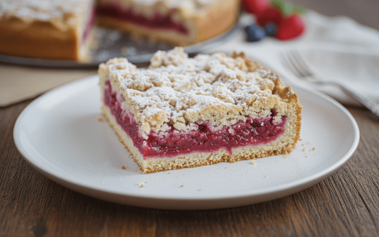 Trupininis pyragas su uogiene