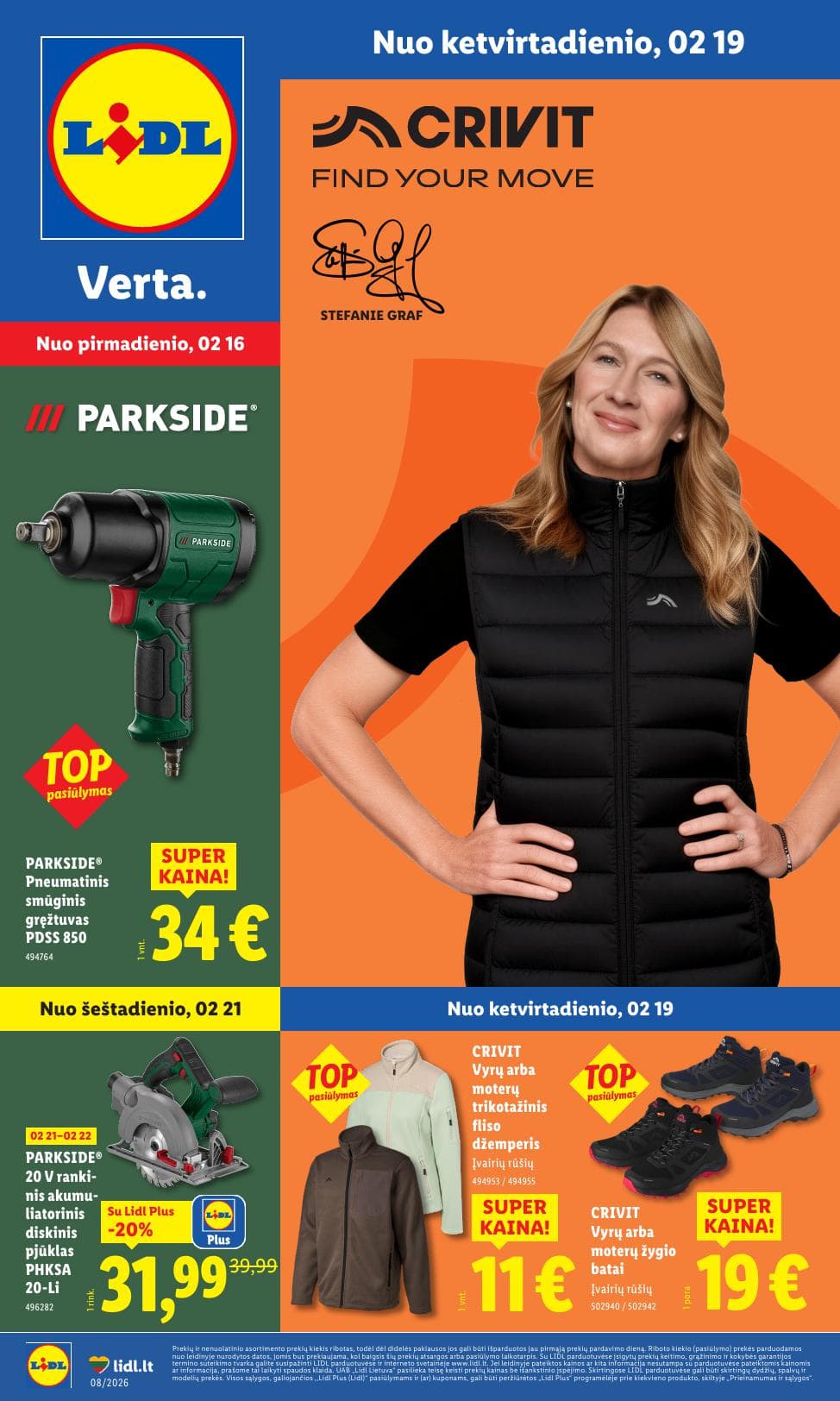 LIDL ne maisto prekių leidinys 2026.02.16 - 2026.02.22