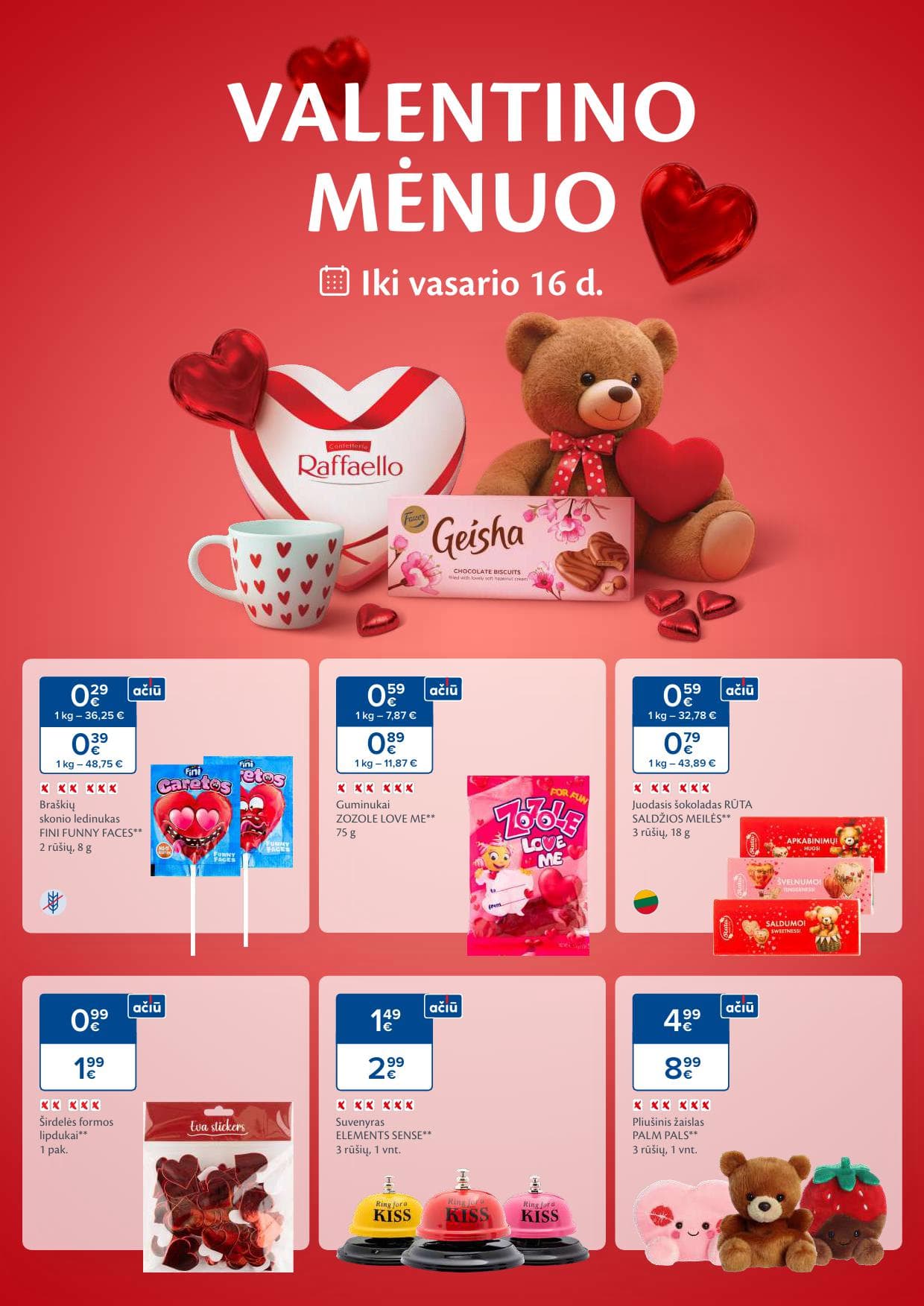 MAXIMA katalogas "Valentino mėnuo" 2026.01.22 - 2026.02.16