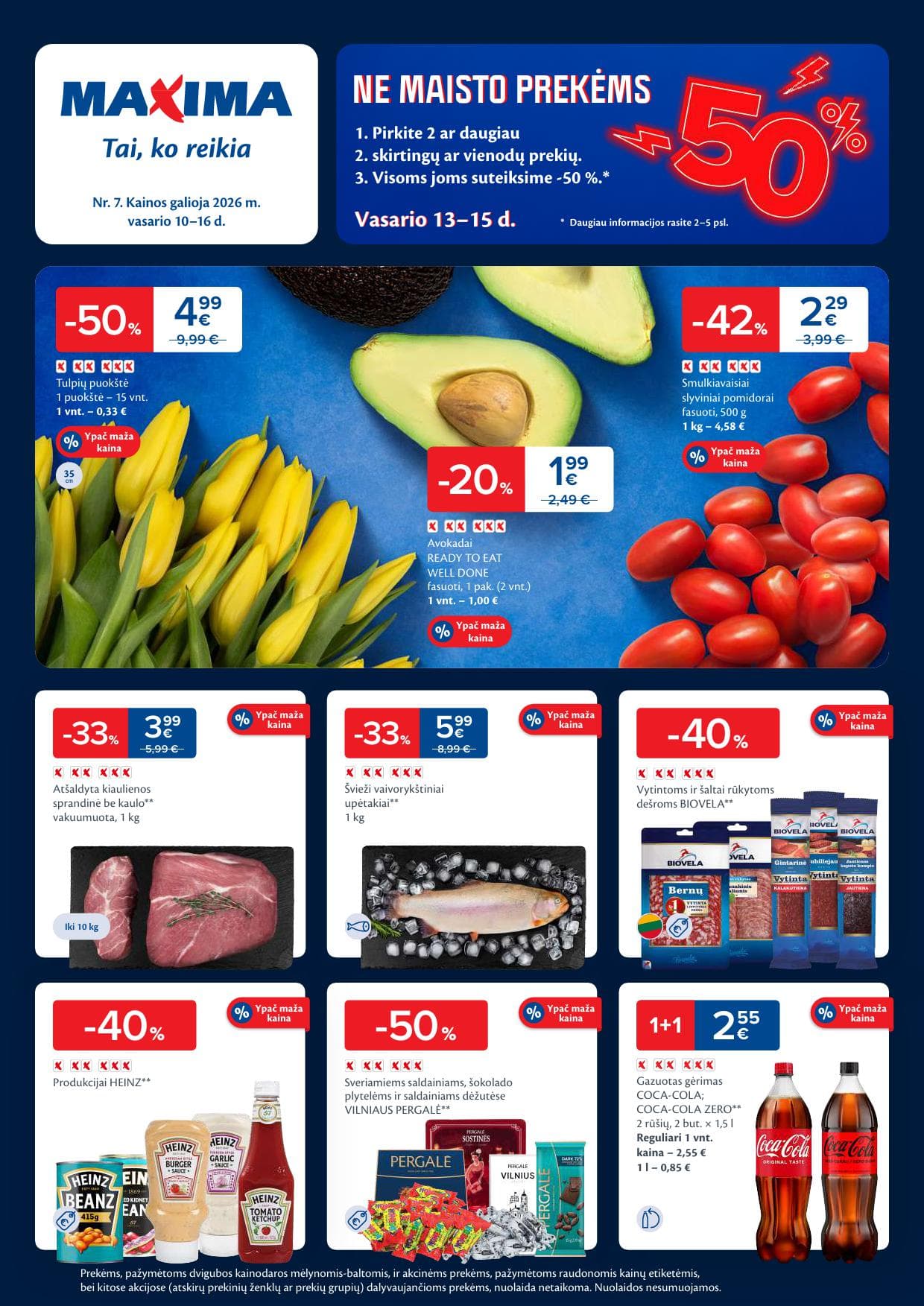 MAXIMA akcijų ir nuolaidų leidinys Nr.7 2026.02.10 - 2026.02.16
