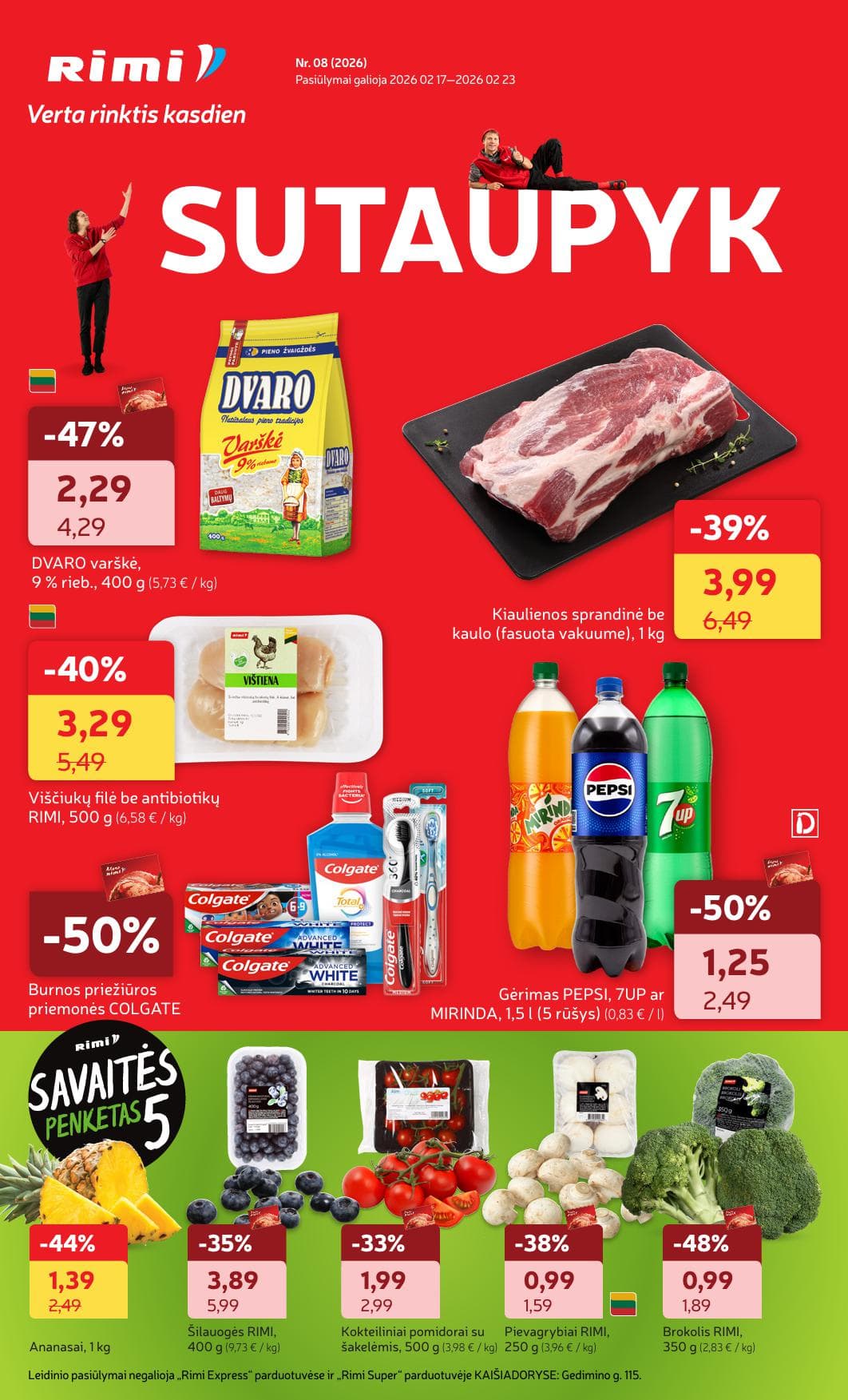 Naujas RIMI leidinys Nr.8 nuo 2026.02.17 iki 2026.02.23